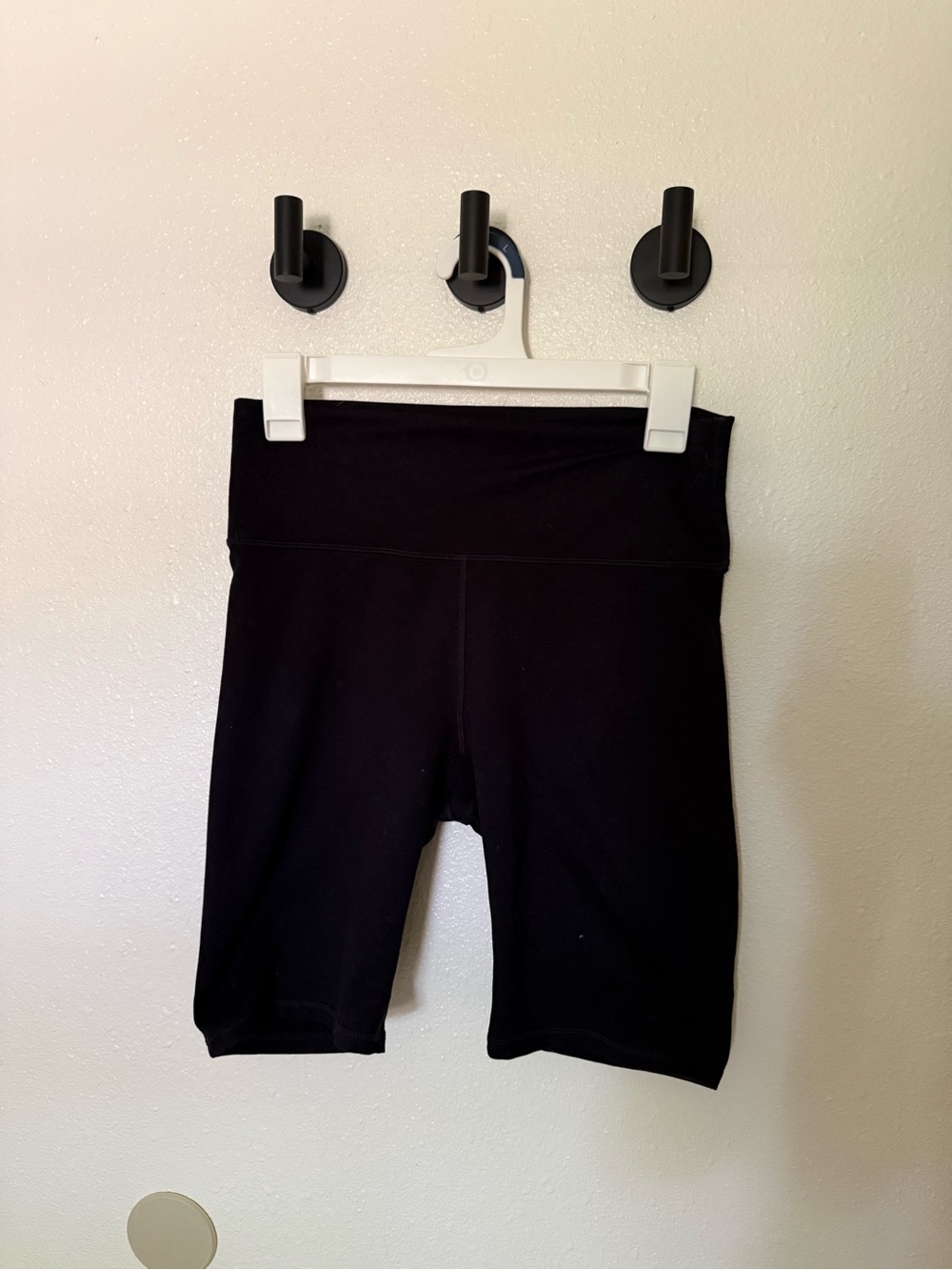 Fabletics Black High-Rise Bike Shorts
